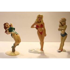 Vintage Bottoms Up R. Demars Ganz Sexy Girls Soda Beer Can Holders Lot Of 3 (A)